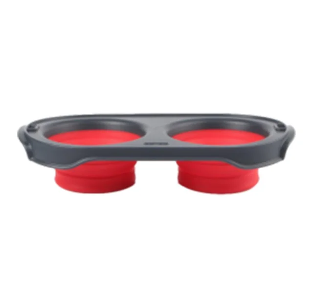 Миска Dexas Pet Feeder складная миска, для собак, красная, 240 мл