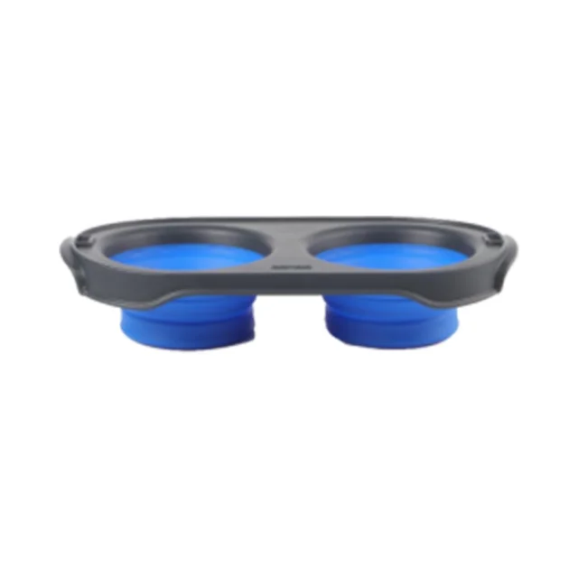 Миска Dexas Pet Feeder складная миска, для собак, синяя, 240 мл