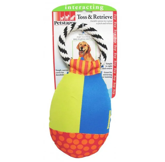 Іграшка Petstages Груша з кільцем текстильна, для собак