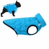 Двусторонняя куртка AiryVest Uni S33 для собак, голубая