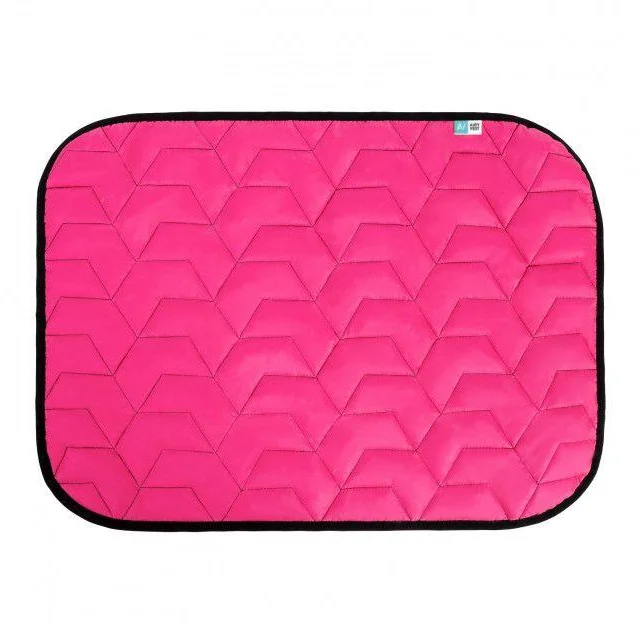 Подстилка AiryVest для собак, розово-чёрная, 100×70 см