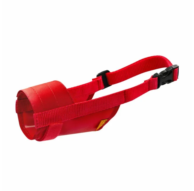 Намордник Dog Extremе №4 регулируемый, нейлон для кане-корсо, аргентинский дог, бульмастиф, красный