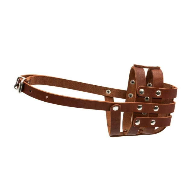 Намордник 661 №1 для спаниелей, мягкий, коричневый