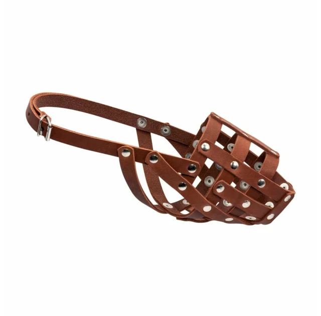 Намордник 662 №2 для доберманов, сук овчарок и далматинцев, мягкий, коричневый