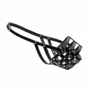 Намордник 665 №5 для кавказской овчарки, московской сторожевой, ньюфаундленд, мягкий, черный