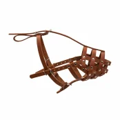 Намордник 643 для больших доберманов, овчарок сеттеров, твердый, коричневый