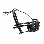 Намордник 652 для больших собак породы ротвейлер, твердый, черный