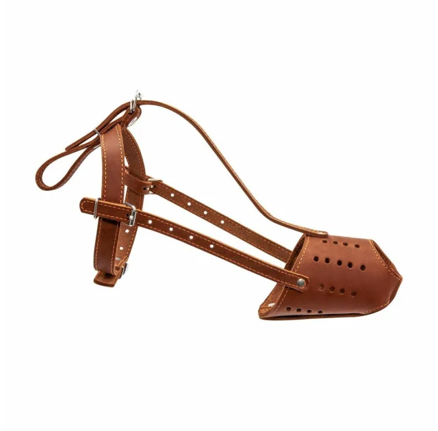 Намордник 654 для доберманов, твердый, коричневый