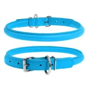 Ошейник Waudog Glamour круглый, диаметр 13 мм, длина 45-53 см, голубой