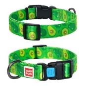 Ошейник Waudog Nylon с рисунком "Авокадо"ширина 25 мм, длина 31-49 см