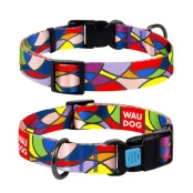 Ошейник Waudog Nylon с рисунком "Витраж" ширина 20 мм, длина 24-40 см