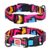 Ошейник Waudog Nylon с рисунком "Граффити" ширина 20 мм, длина 24-40 см