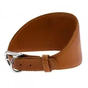 Ошейник Waudog Soft, для борзых, без украшений, ширина 15 мм, длина 26-32 см, коричневый