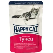 Вологий корм Happy Cat Mit Thunfisch in Gelee для дорослих кішок, шматочки в желе, з тунцем, 100 г