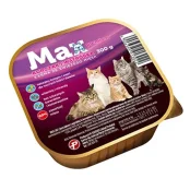 Вологий корм Karma Max Преміум для дорослих котів зі смаком курятини і печінки, 300 г