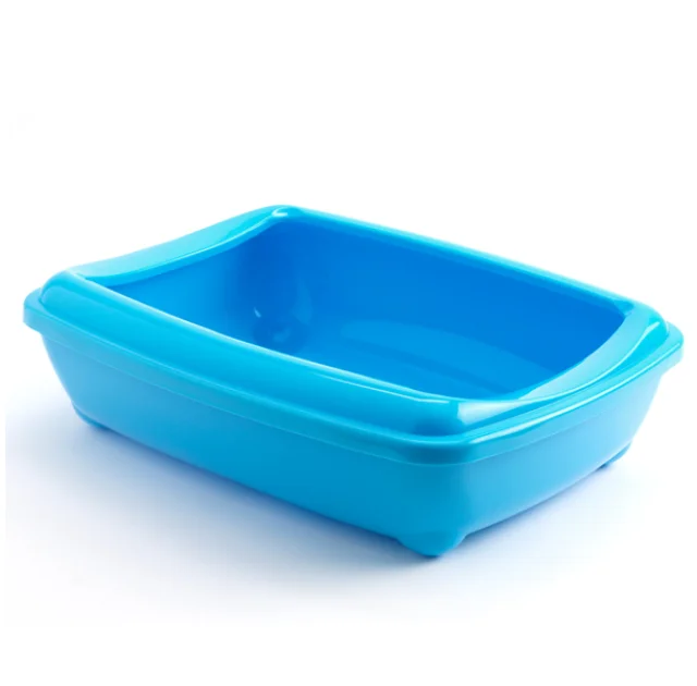 Туалет Moderna Mini Arist-O-Tray для кішок, з бортиком, блакитний, 42 х 31 х 13 см