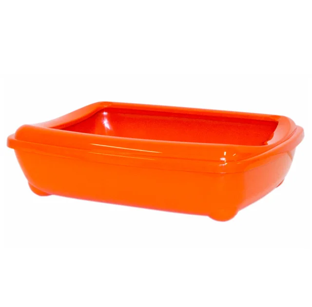 Туалет Moderna Mini Arist-O-Tray для котів, з бортиком, помаранчевий, 50 х 38 х 14 см