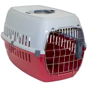 Переноска Moderna для собак и кошек до 5 кг, пластик, красная, 49×32×30 см