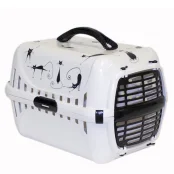 Переноска Moderna Road Runner 1 для собак и кошек до 5 кг, пластик, белая, 51×31×34 см