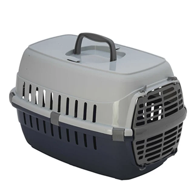 Переноска Moderna Road Runner 1 для собак и кошек до 5 кг, пластик, черничная, 51×31×34 см