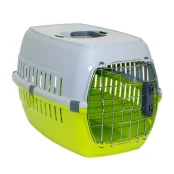 Переноска Moderna Road Runner 2 с замком, для собак и кошек до 8 кг, пластик, ярко-зелёный, 58×35×37 см