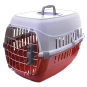 Переноска Moderna Road Runner 2 с замком, для собак и кошек до 8 кг, пластик, красная, 56×37×35 см