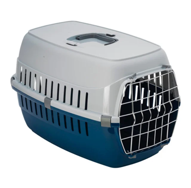 Переноска Moderna Road Runner 2 для собак и кошек до 8 кг, пластик, черничная, 58×35×37 см