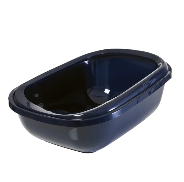 Туалет Moderna Mega Tray для кішок, з бортиком, бордовий, 66 х 49 х 27 см