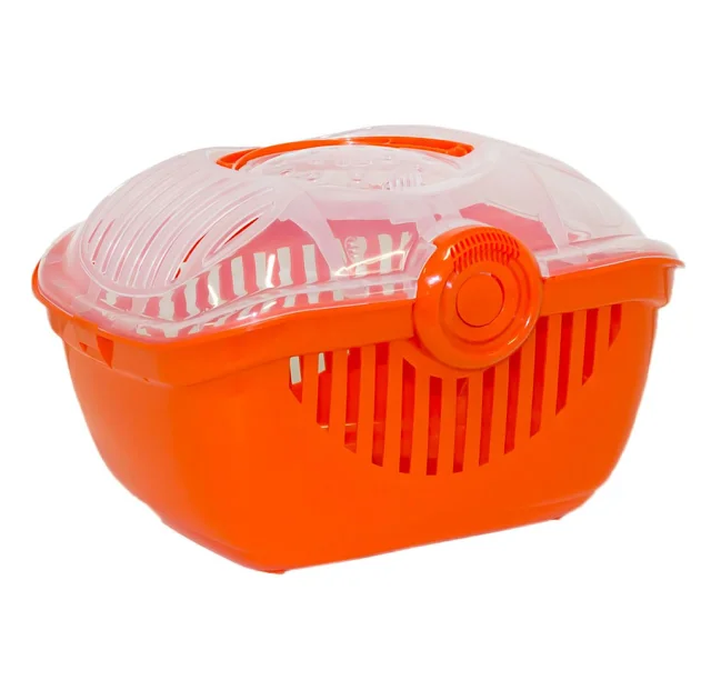 Переноска Moderna Top Runner для хомяков, кроликов, шиншилл, оранжевая, 39×29×25 см