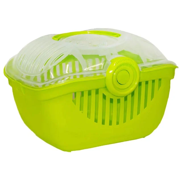 Переноска Moderna Top Runner для хомяков, кроликов, шиншилл, салатовая, 48×36×32 см