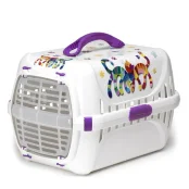 Переноска Moderna Trendy Runner Friends Forever для кошек, фиолетовая, 51×31×34 см