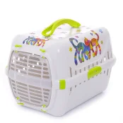 Переноска Moderna Trendy Runner Friends Forever для кошек, салатовая, 51×31×34 см