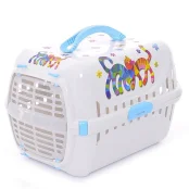 Переноска Moderna Trendy Runner Friends Forever для кошек, голубая, 51×31×34 см