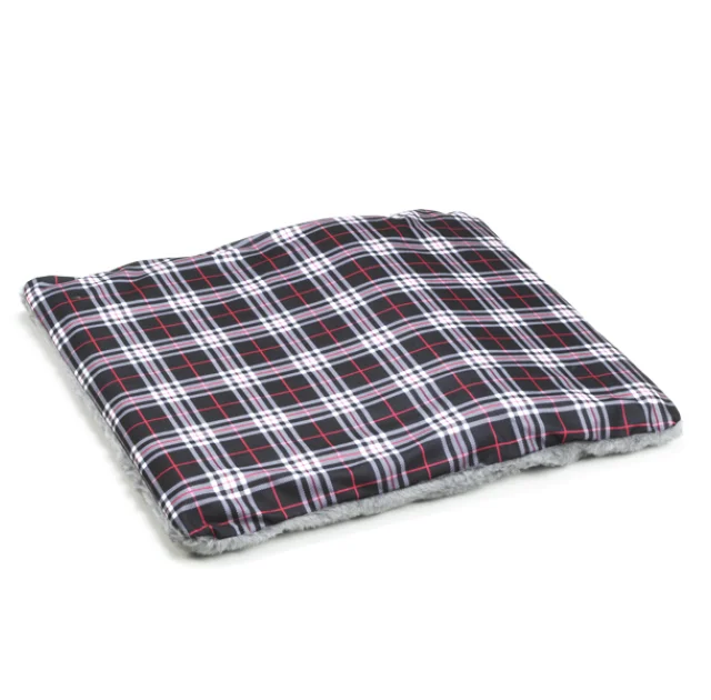 Спальне місце Pet Products Час спати для собак, картата тканина, 65×35 см