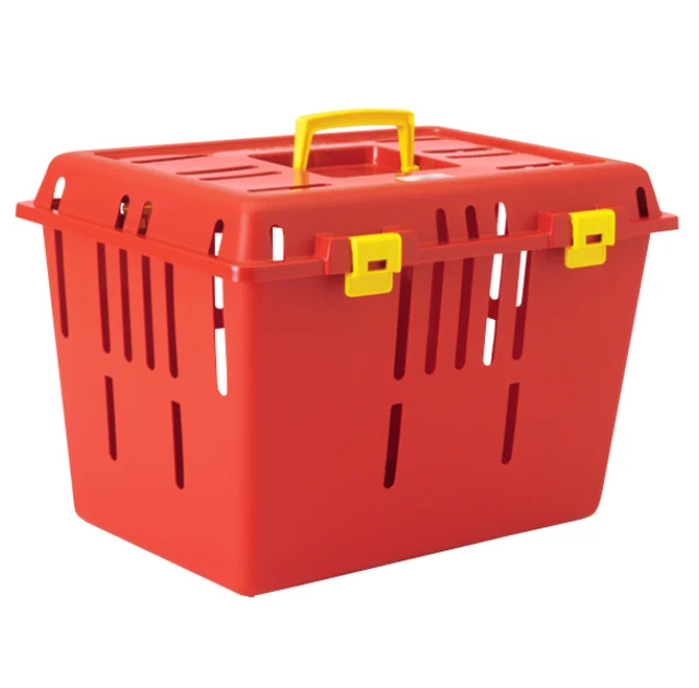 Переноска Savic Pet Caddy 1 для собак мелких пород и кошек, красная, 47×33×32 см