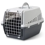 Переноска Savic Trotter 1 для собак и кошек, пластик, серая, 49×33×30 см
