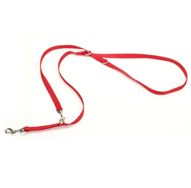 Поводок-перестёжка Coastal Multi-Function для собак, нейлон, красный, 2×1.8 см