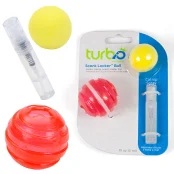 Игрушка Coastal Turbo Scent Locker Ball из прессованной кошачьей мяты, для кошек, круглая, красная