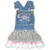 Платье Monkey Daze Denim Skull Dress со стразами, для собак, размер XS, разноцветное