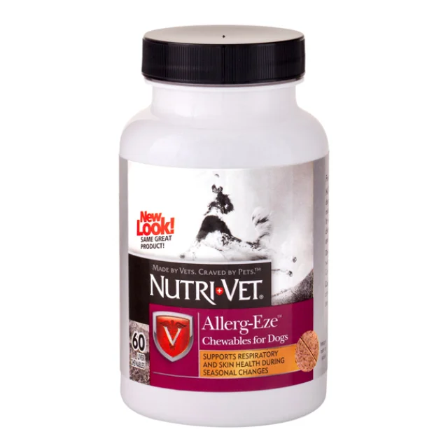 Жувальні таблетки при алергії Nutri-Vet Allerg-Eze для собак, 60 табл