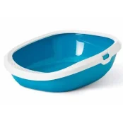 Туалет Savic Gizmo Large для кішок, з бортиком, блакитний, 52 х 39,5 х 15 см