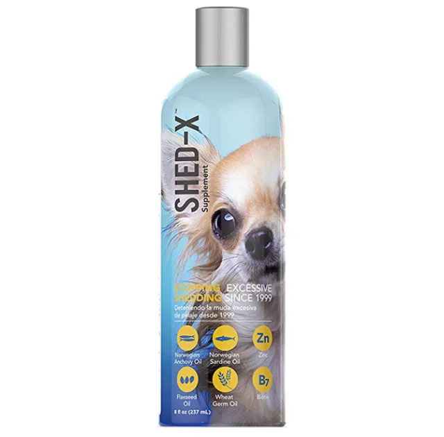 Добавка SynergyLabs Shed-X Dog проти линьки, для вовни собак, 237 мл