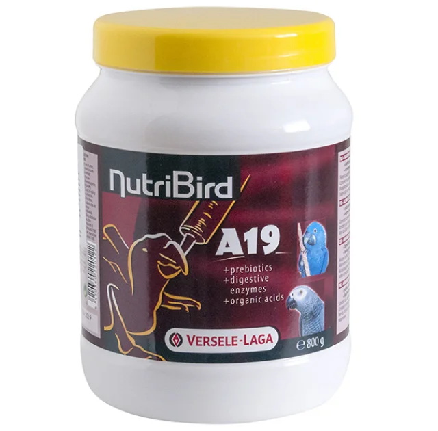 Повноцінний корм Versele-Laga NutriBird A19 For Baby Birds для пташенят великих папуг, 800 г