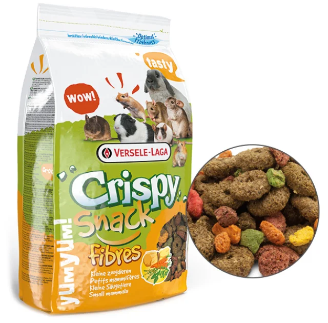 Лакомство Versele-Laga Crispy Snack Fibres для морских свинок, кроликов, хомяков, шиншилл, 650 г