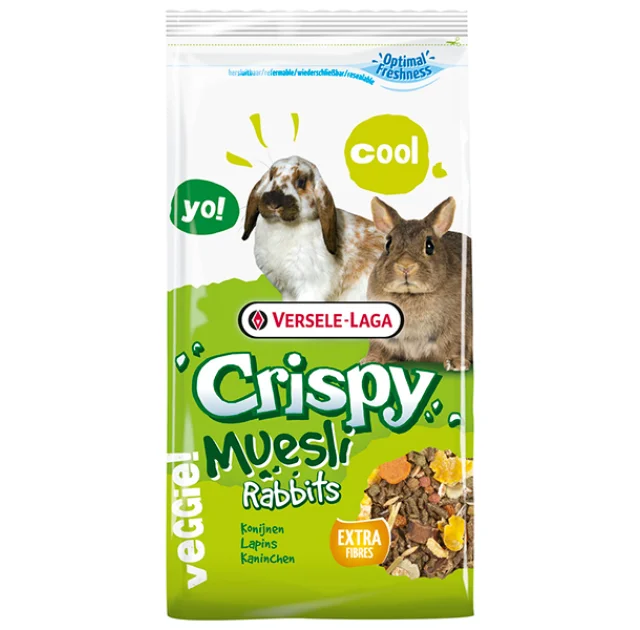 Полноценный корм Versele-Laga Crispy Muesli Rabbits Cuni для карликовых кроликов, 400 г