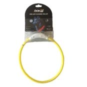 Нашийник AnimAll LED для собак, розмір M, 50 см, жовтий