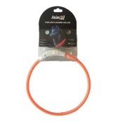 Нашийник AnimAll LED для собак, розмір L, 70 см, помаранчевий