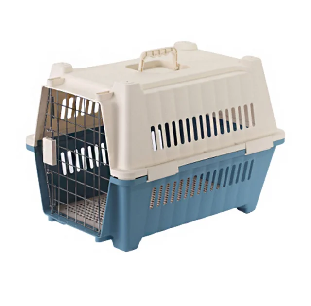 Переноска AnimAll для котов и собак, голубая, 70×49×56 см