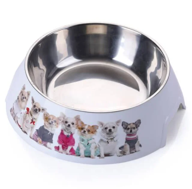 Пластикова миска AnimAll з металевою вставкою для собак, 1.5 л