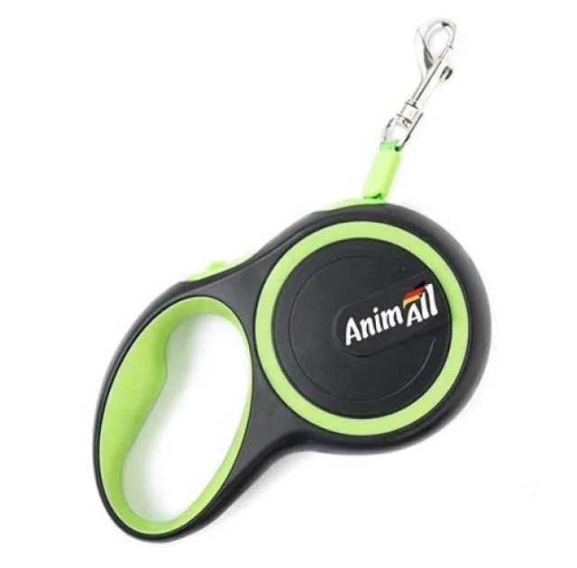 Рулетка поводок AnimAll для собак до 50 кг, салатовый